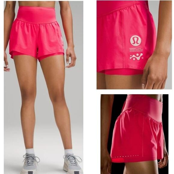Lululemon Nulux Road to Trail High-Rise Short 4" In Lip Gloss